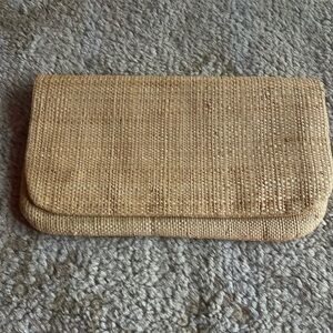 Vintage Straw Clutch 60s 70s Margaret Smith Maine
